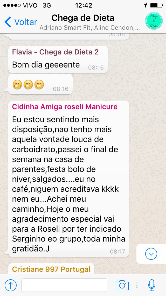 Depoimento Cidinha - Chega de Dieta